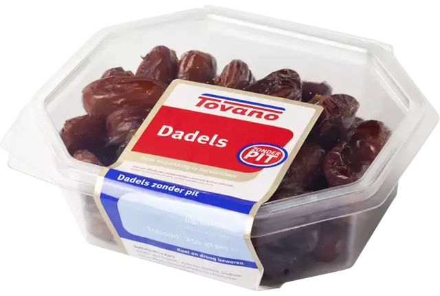 Dadels zonder pit 250gr stuk